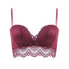 Image of Lace Longline Bras For Women No Underwire Women's Sexy Push Up Bra And Panty Set Plus Size Wireless Comfort Underwear Lingerie