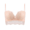 Image of Lace Longline Bras For Women No Underwire Women's Sexy Push Up Bra And Panty Set Plus Size Wireless Comfort Underwear Lingerie