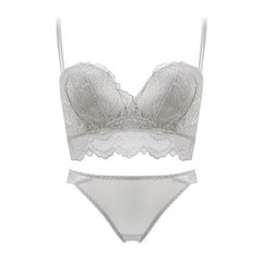 Lace Longline Bras For Women No Underwire Women's Sexy Push Up Bra And Panty Set Plus Size Wireless Comfort Underwear Lingerie