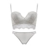 Image of Lace Longline Bras For Women No Underwire Women's Sexy Push Up Bra And Panty Set Plus Size Wireless Comfort Underwear Lingerie