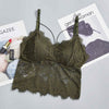 Image of Lace Top Camisole Women Lingerie Sexy Eyelashes Lace Beauty Back Padded Hollow Out Bottoming Camisole