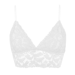 Lace Top Nude Pink Women Floral Lace Bralette Ladies Seamless Intimates Girls Wireless Lingerie Soft Comfortable Brassiere