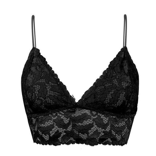 Lace Top Nude Pink Women Floral Lace Bralette Ladies Seamless Intimates Girls Wireless Lingerie Soft Comfortable Brassiere
