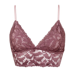 Lace Top Nude Pink Women Floral Lace Bralette Ladies Seamless Intimates Girls Wireless Lingerie Soft Comfortable Brassiere