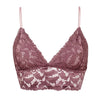 Image of Lace Top Nude Pink Women Floral Lace Bralette Ladies Seamless Intimates Girls Wireless Lingerie Soft Comfortable Brassiere