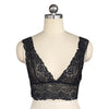 Image of Lace Top Sexy Lingerie Femme Camisoles Tank Top Deep V Back Cross Wire Free Brassiere Women Sexy Crop Top Undershirt Casual Tops
