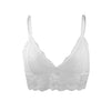 Image of Ladies Lace Bralette Bra Top Sexy Halter Lingerie Underwear Intimate Bra 3/4 Cups Crop Top Unlined Soft Bras Translucent