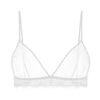 Image of Ladies Lace Bralette Bra Top Sexy Halter Lingerie Underwear Intimate Bra 3/4 Cups Crop Top Unlined Soft Bras Translucent