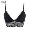 Image of Ladies Lace Bralette Bra Top Sexy Halter Lingerie Underwear Intimate Bra 3/4 Cups Crop Top Unlined Soft Bras Translucent
