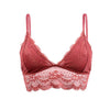 Image of Ladies Lace Bralette Bra Top Sexy Halter Lingerie Underwear Intimate Bra 3/4 Cups Crop Top Unlined Soft Bras Translucent