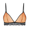 Image of Ladies Lace Bralette Bra Top Sexy Halter Lingerie Underwear Intimate Bra 3/4 Cups Crop Top Unlined Soft Bras Translucent