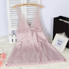 Image of Ladies Sexy Silk Satin Nightgown Lace Nightdress Sleeveless Nighties V-neck Night dress Summer Sleep Dress Nightwear For Women