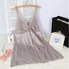 Image of Ladies Sexy Silk Satin Nightgown Lace Nightdress Sleeveless Nighties V-neck Night dress Summer Sleep Dress Nightwear For Women