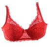 Image of Ladies Women Girls Sexy Bra Underwired 3/4 Cup Minimizer Padded Lace Sheer Bra