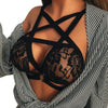 Image of Lady Lace Sexy Floral Sheer Bralette Triangle padded Bra Women Strappy Lingerie Femme New 2019