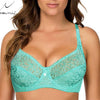 Image of Large Size Bras For Women Underwired Lace Bra Ultra-thin perspective Bralette Sexy Lingerie Jacquard Non Padded Lace Sheer Bra BH
