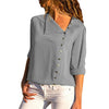 Image of Leisure Blouse 2019 Fashion Long Sleeve Women Blouses and Tops Skew Collar Solid Office Shirt Casual Tops Blusas Chemise Femme