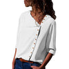 Image of Leisure Blouse 2019 Fashion Long Sleeve Women Blouses and Tops Skew Collar Solid Office Shirt Casual Tops Blusas Chemise Femme