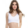 Image of Lingerie Lace Solid Color Cross Side Buckle Without Rims Gathered Sports Underwear Sleep Bra New