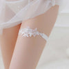 Image of Lingerie Wedding Gift Party Bridal Accessories Cosplay Sexy Lace Elastic Leg Garter Belt with Ribbon Bow Suspender Thigh Harness