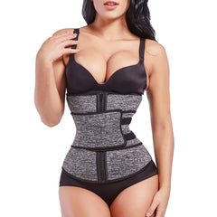 Lover Beauty Abdominal Belt High Compression Zipper Plus Size Neoprene Waist Cincher 7 Steel Corset Body Sweat Waist Trainer