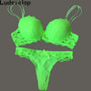 Image of Ludevelop Sexy Thong Lace Push Up Bra Set Lingerie Women Underwear Sets Intimates Embroidery Floral Black White Bra Brief Sets