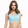 Image of M-3XL Women Underwear Sexy Lingerie Lace Solid Color Cross Side Buckle Wireless Push up Breathable Sleep Sports Bra бюстгалтер