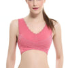 Image of M-3XL Women Underwear Sexy Lingerie Lace Solid Color Cross Side Buckle Wireless Push up Breathable Sleep Sports Bra бюстгалтер