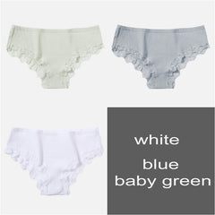 M-XL Women's Panties 3Pcs/Set Cotton Solid Color Girl Briefs Sexy Lingerie Female Underwear Ladies Underpants Women Intimate New