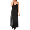 Image of MISSOMO women nightgown Ladies Satin Lace Long Nightdress Nightie Deep Lace Front Lace Detail Lingerie night dress plus size