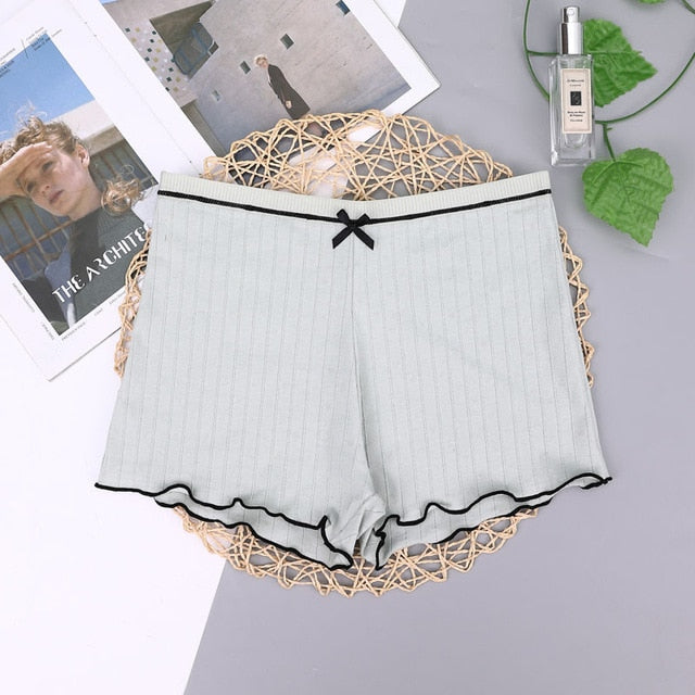 Maidy 2Pieces/Pack Summer Women Cotton Safety Short Pants Ladies Knickers For Female Boyshort Boxer Under Skirt Safety Panty
