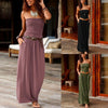 Image of Maxi Dress Tube Top Womens Bandeau Holiday Off Shoulder Long Dress Ladies Summer New Fashion Solid Sundress Vestidos Robe Femme