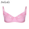 Image of Men Sissy Sex Bra Tank Top Lingerie Bralette Fabric Brassiere Wire-free Top with Shoulder Straps Hot Bra Exotic Costume for Sex