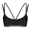 Image of Mens Sissy Bra Hot Sexy Lingerie Wire-free Open Cup Bra Underbust Bralette Lace Hem Strappy Hot Bra Top Exotic Underwear for Sex