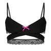 Image of Mens Sissy Bras Sexy Lingerie Underwear Open Cup Bra for Male Cross Over Back Wire-free Breathable Bralette No Padded Bra Tops