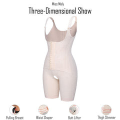 Miss Moly Full Body Shaper Modeling Belt Waist Trainer Butt Lifter Thigh Reducer Panties Tummy Control Push Up Shapewear Corset