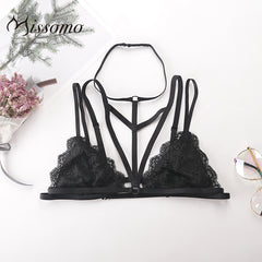 Missomo Black Lace  Push Up Longline Ultra-thin Bra