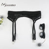 Image of Missomo Plus Size Sexy Garter Belt Punk Goth Women Suspender Belt Hot Sheer Thigh High Exotic Lingerie Garters For Stockings