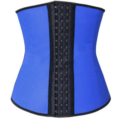 NINGMI Rubber Body shaper for women sexy Shapewear Waist Trainer Cincher latex Shaper Burning Slimming waist Belt Corset Bustier