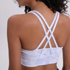 Image of NWT 2019 Sports Bra Lady New Style Breathable Quick Dry Sports bra Bodybuilding Bras 4 Way Stretch Fabric Running Bras