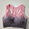 Image of Nepoagym Sports Bra Top Fitness Running Gym Bra Ombre Seamless Sport Bra Fitness Clothing Yoga Bra Push Up High Impact Yoga Top