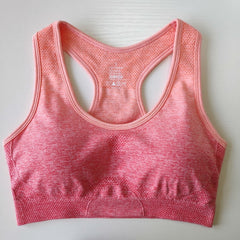 Nepoagym Sports Bra Top Fitness Running Gym Bra Ombre Seamless Sport Bra Fitness Clothing Yoga Bra Push Up High Impact Yoga Top
