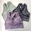 Image of Nepoagym Women Camo Seamless Bra Seamless Sports Bra Padded Push Up Bra Sports Bra High Impact Women Yoga Top Sports Shirt