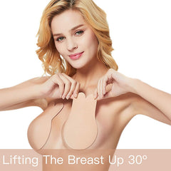 New 1 Pair Breast Lift Tape Sexy Cup Push Up Bra Invisible Silicone Breast Pads Breathable Nipple Cover Intimates Bras For Women