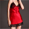 Image of New 2019 Women Ladies Sexy Lingerie Satin Silk Lace Night Dress Nightgowns Sleepwear Babydoll pijama Nightwear chemise de nuit