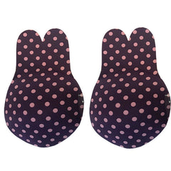 New 6 Colors Kawaii Rabbit Women Silicone Strapless Invisible Push Up Bras For Self Adhesive Wireless Bralette Reusable Bra Pads