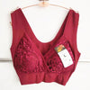 Image of New Arrival No Rims High elasticity Sexy Lingeries Underwears Women bras plus size 6XL Bra women's Vest Fashion lace brassiere