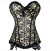 Image of Burvogue Underbust Steampunk Corset Waist Control Gothic Corsets Cincher with Curved Hem Bustiers Embroidery Short Waist Trainer  (5)