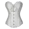 Image of Burvogue Underbust Steampunk Corset Waist Control Gothic Corsets Cincher with Curved Hem Bustiers Embroidery Short Waist Trainer  (5)