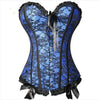 Image of Burvogue Underbust Steampunk Corset Waist Control Gothic Corsets Cincher with Curved Hem Bustiers Embroidery Short Waist Trainer  (5)